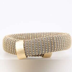 Carolina Bucci Caro Gold Plated and Grey Wrap Bracelet